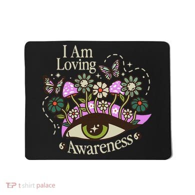 I Am Loving Awareness Ram Dass Mantra Mandala Mousepad