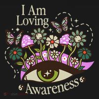 I Am Loving Awareness Ram Dass Mantra Mandala Mousepad thumb 1