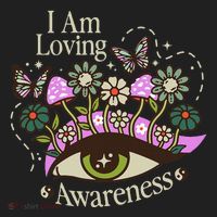 I Am Loving Awareness Ram Dass Mantra Mandala Hat thumb 2