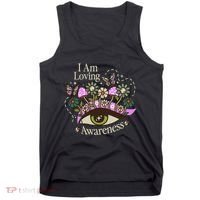 I Am Loving Awareness Ram Dass Mantra Mandala Tank Top thumb 0