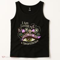 I Am Loving Awareness Ram Dass Mantra Mandala Tank Top thumb 2