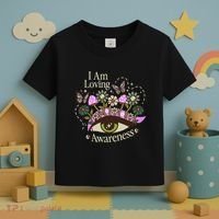 I Am Loving Awareness Ram Dass Mantra Mandala Toddler T-Shirt thumb 3