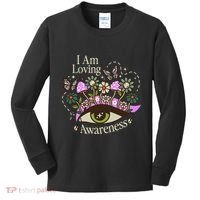 I Am Loving Awareness Ram Dass Mantra Mandala Kids Long Sleeve Shirt thumb 0