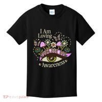 I Am Loving Awareness Ram Dass Mantra Mandala Kids T-Shirt thumb 0