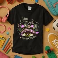 I Am Loving Awareness Ram Dass Mantra Mandala Kids T-Shirt thumb 3