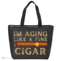 Im Aging Like A Fine Cigar Birthday Tote Bag thumb 0