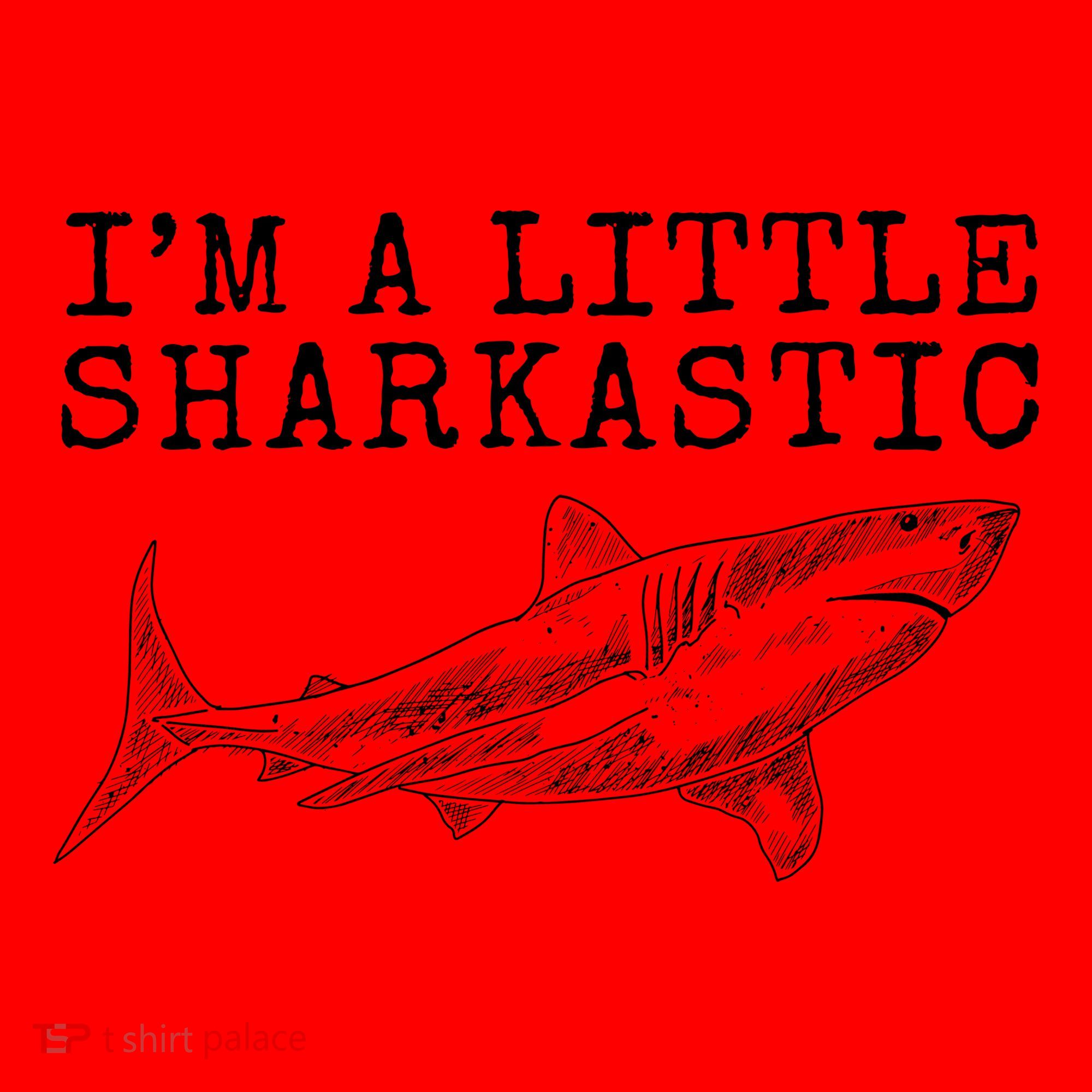 Im A Little Sharkastic Funny Shark Sarcastic Santa Hat