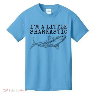 Im A Little Sharkastic Funny Shark Sarcastic Kids T-Shirt