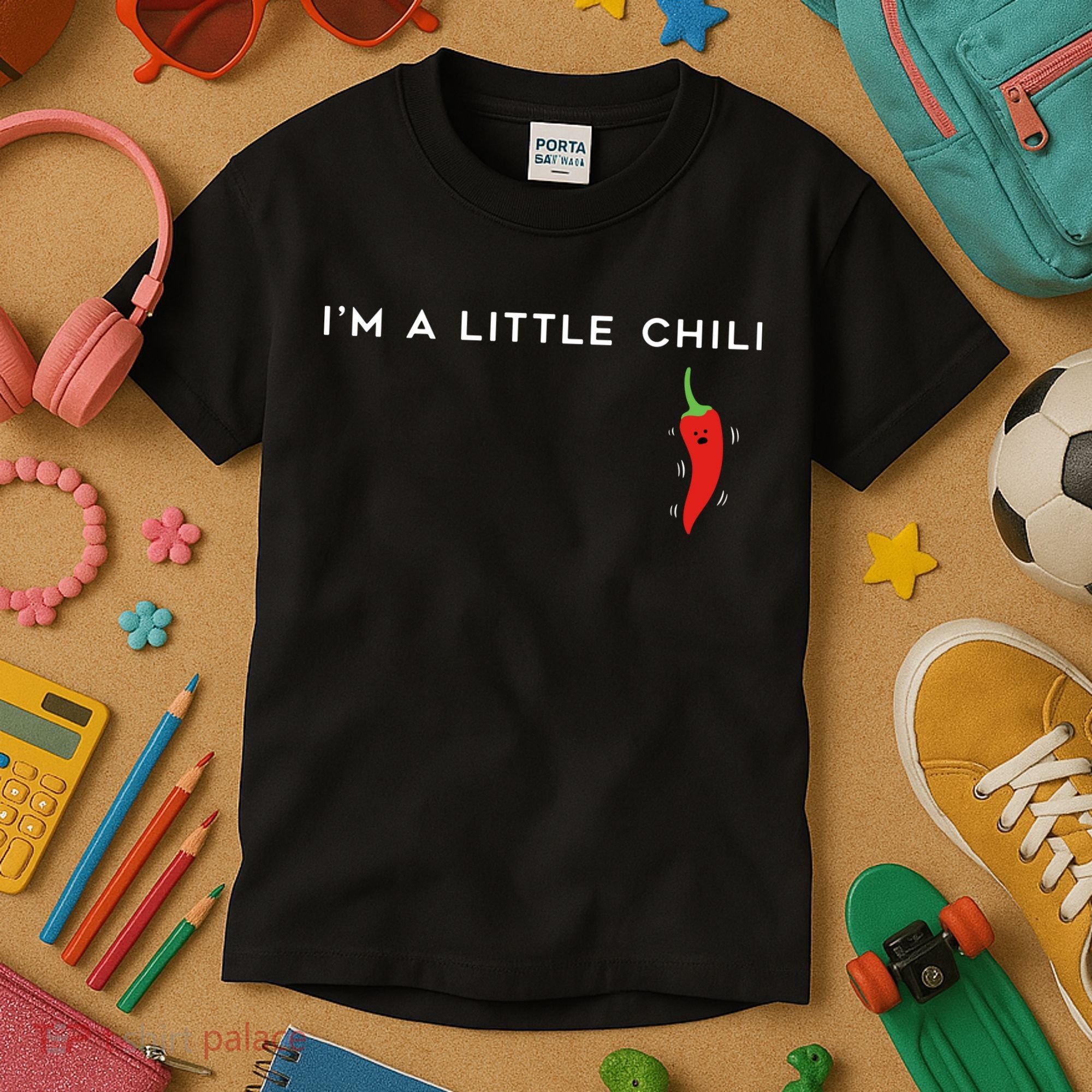 I'm A Little Chili Red Hot Pepper Funny Kids T-Shirt