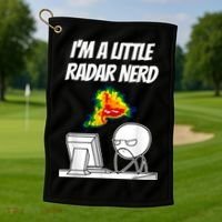 I’M A Little Radar Nerd Golf Towel thumb 1