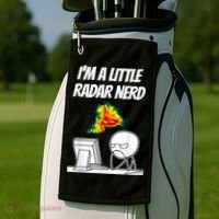 I’M A Little Radar Nerd Golf Towel thumb 2