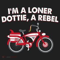 Im A Loner Dottie A Rebel Bicycle Tumbler thumb 3