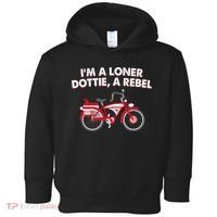 Im A Loner Dottie A Rebel Bicycle Toddler Hoodie thumb 0