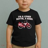 Im A Loner Dottie A Rebel Bicycle Toddler T-Shirt thumb 2