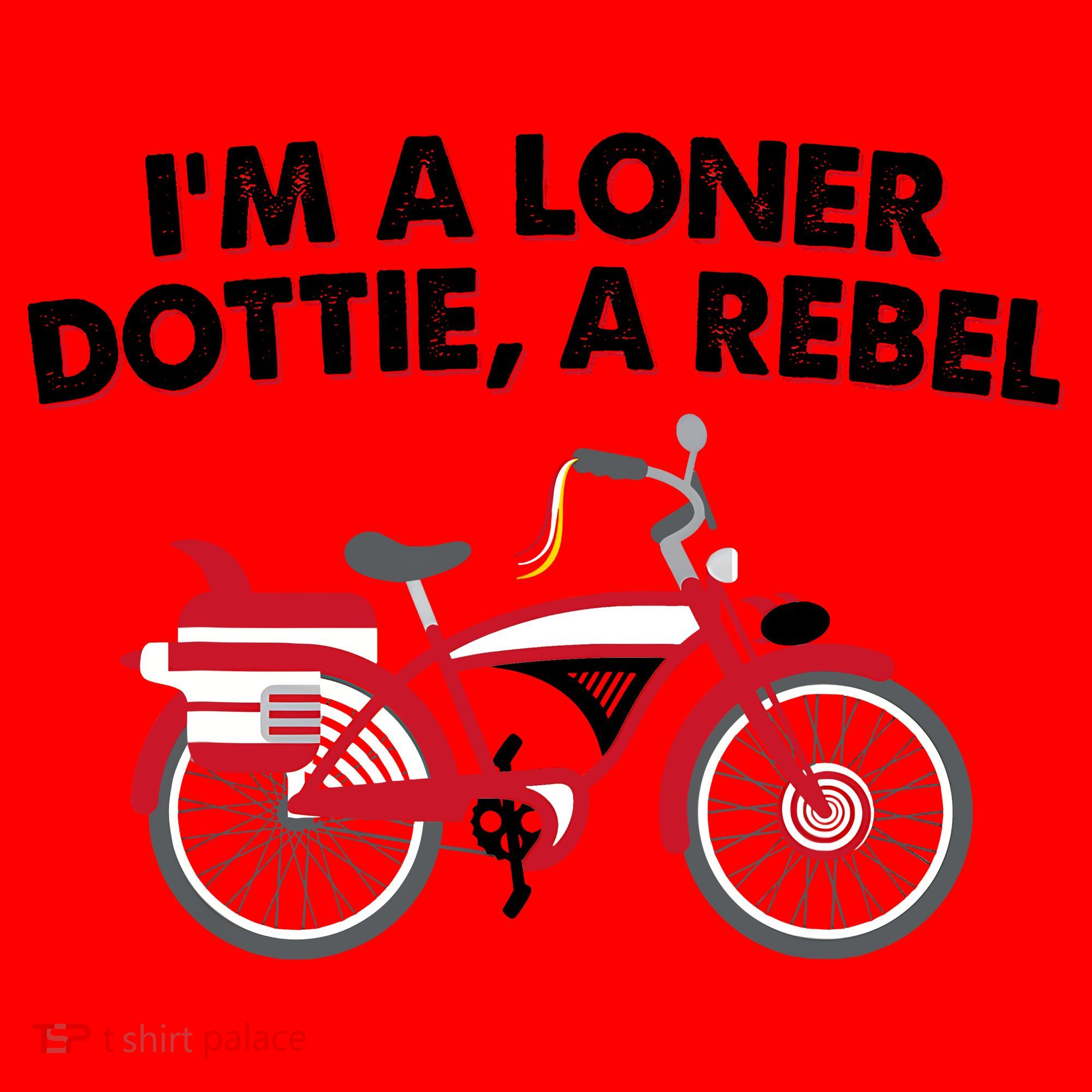 Im A Loner Dottie A Rebel Bicycle Santa Hat