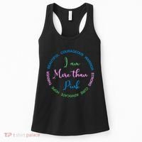 I Am More Than Pink Breast Cancer Awareness Women's Tank Top thumb 0