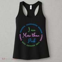 I Am More Than Pink Breast Cancer Awareness Women's Tank Top thumb 3