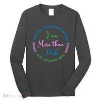 I Am More Than Pink Breast Cancer Awareness Long Sleeve Shirt thumb 0