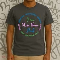 I Am More Than Pink Breast Cancer Awareness T-Shirt thumb 3