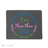 I Am More Than Pink Breast Cancer Awareness Mousepad thumb 0