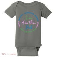 I Am More Than Pink Breast Cancer Awareness Baby Bodysuit thumb 0