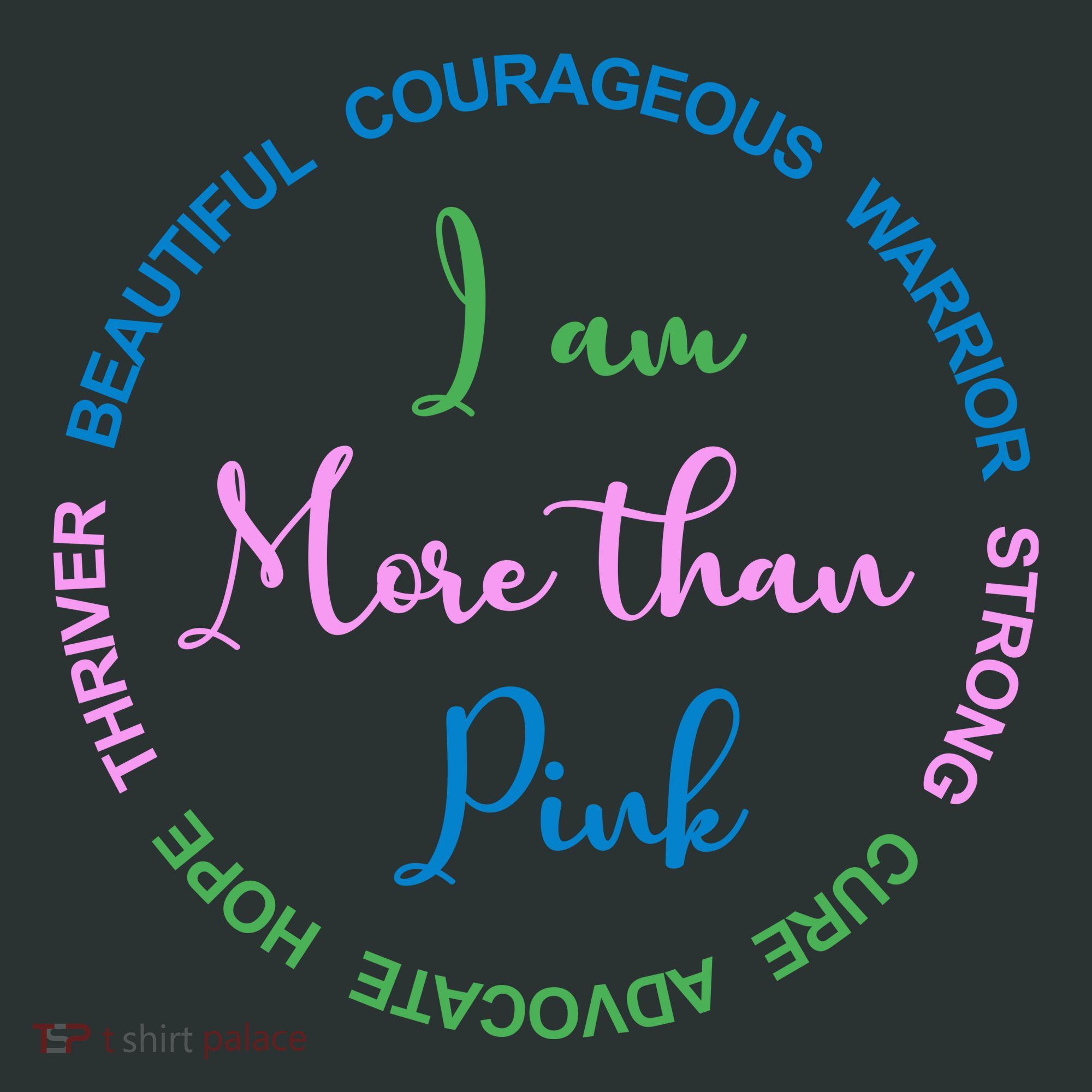 I Am More Than Pink Breast Cancer Awareness Baby Bodysuit