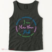 I Am More Than Pink Breast Cancer Awareness Tank Top thumb 2