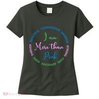 I Am More Than Pink Breast Cancer Awareness Women's T-Shirt thumb 0