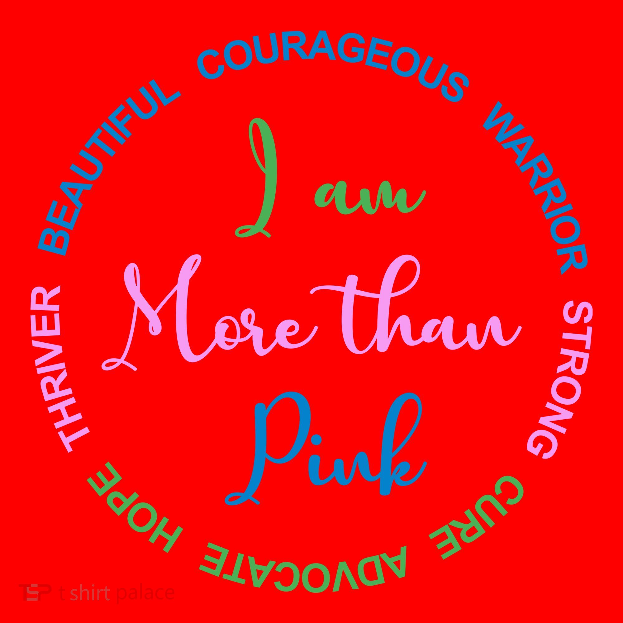I Am More Than Pink Breast Cancer Awareness Santa Hat