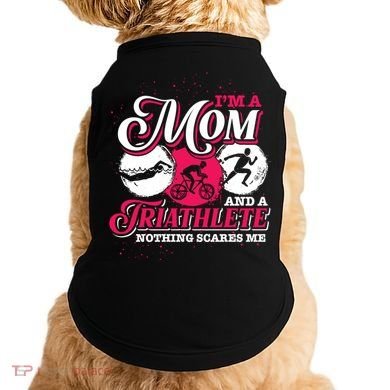 Im A Mom And A Triathlete Triathlon Cute Gift Doggie Tank