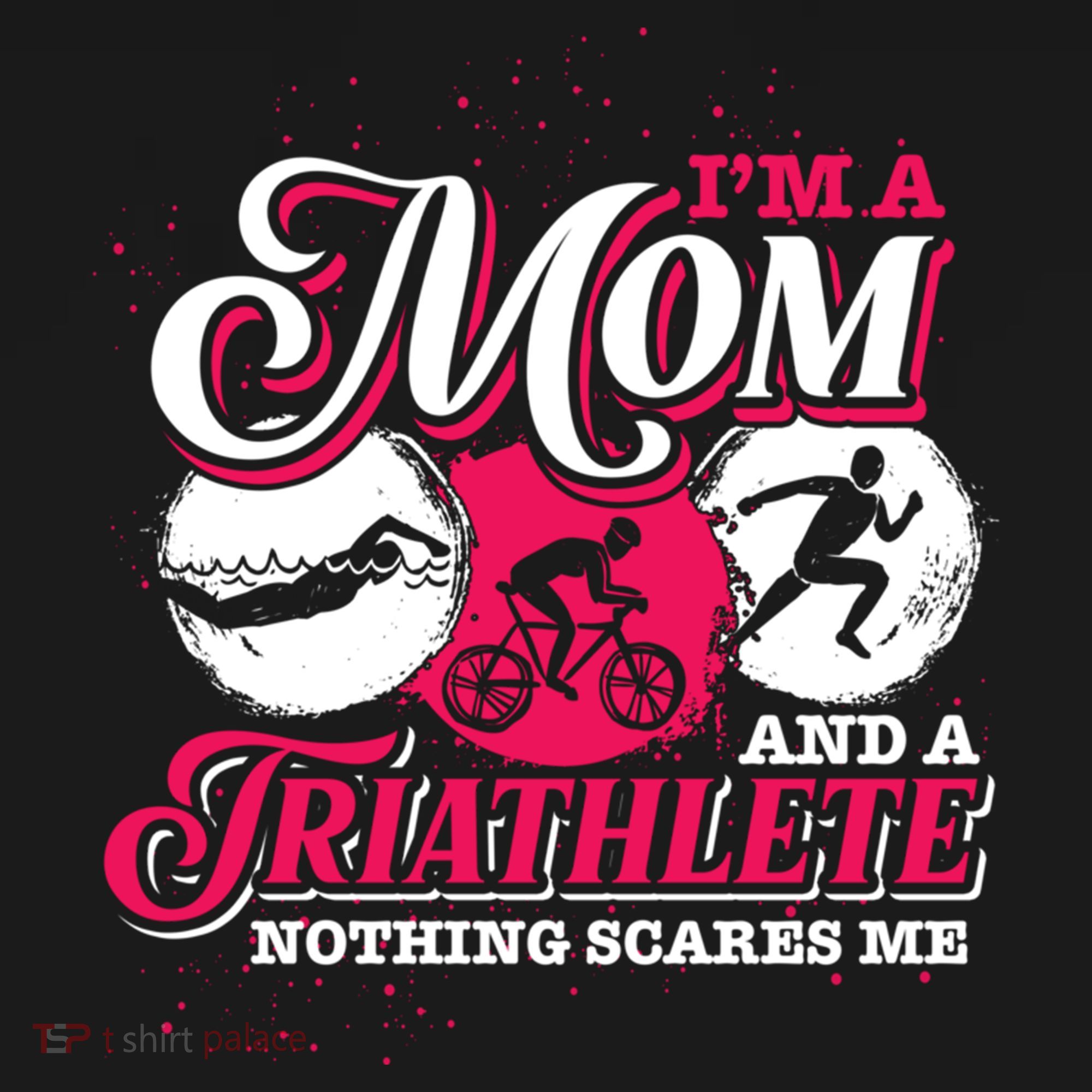 Im A Mom And A Triathlete Triathlon Cute Gift Backpack