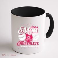 Im A Mom And A Triathlete Triathlon Cute Gift Coffee Mug thumb 1