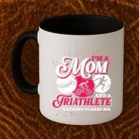 Im A Mom And A Triathlete Triathlon Cute Gift Coffee Mug thumb 2