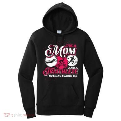 Im A Mom And A Triathlete Triathlon Cute Gift Women's Hoodie