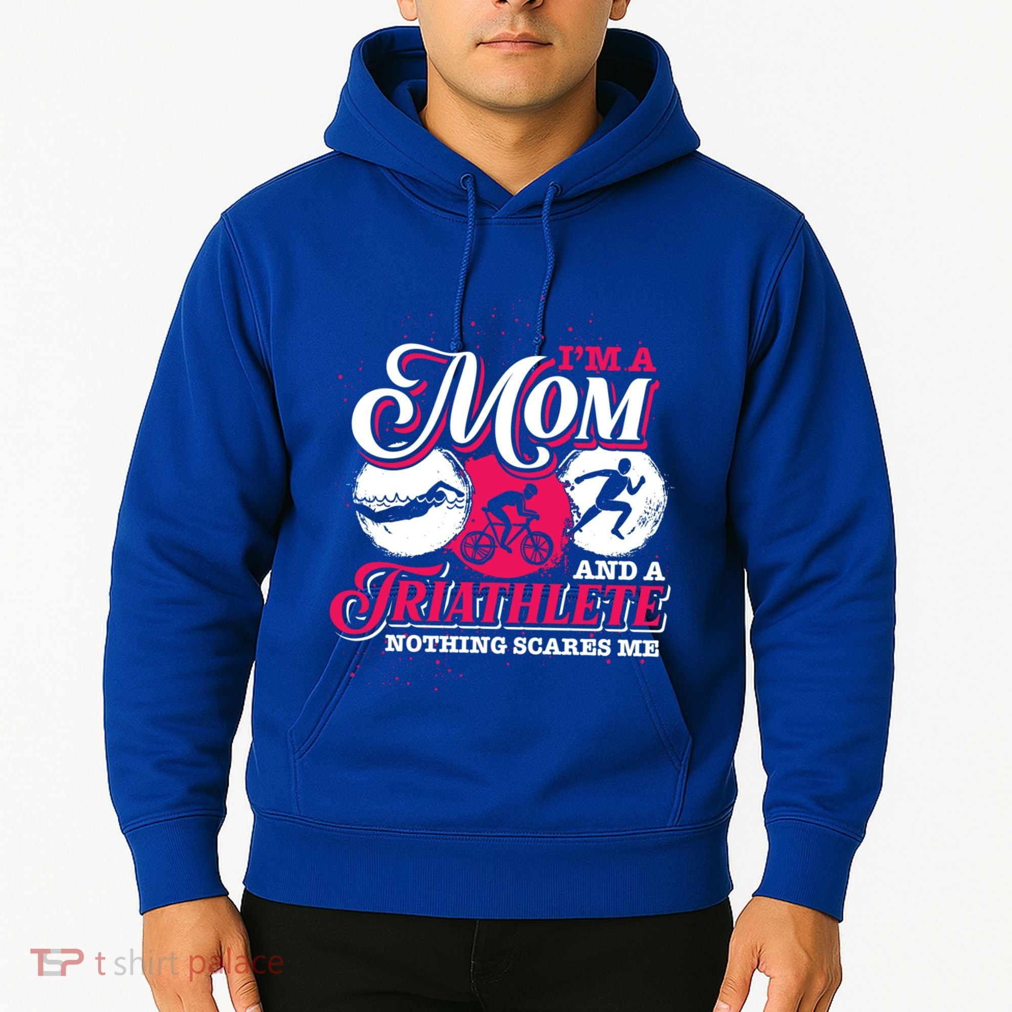 Im A Mom And A Triathlete Triathlon Cute Gift Hoodie