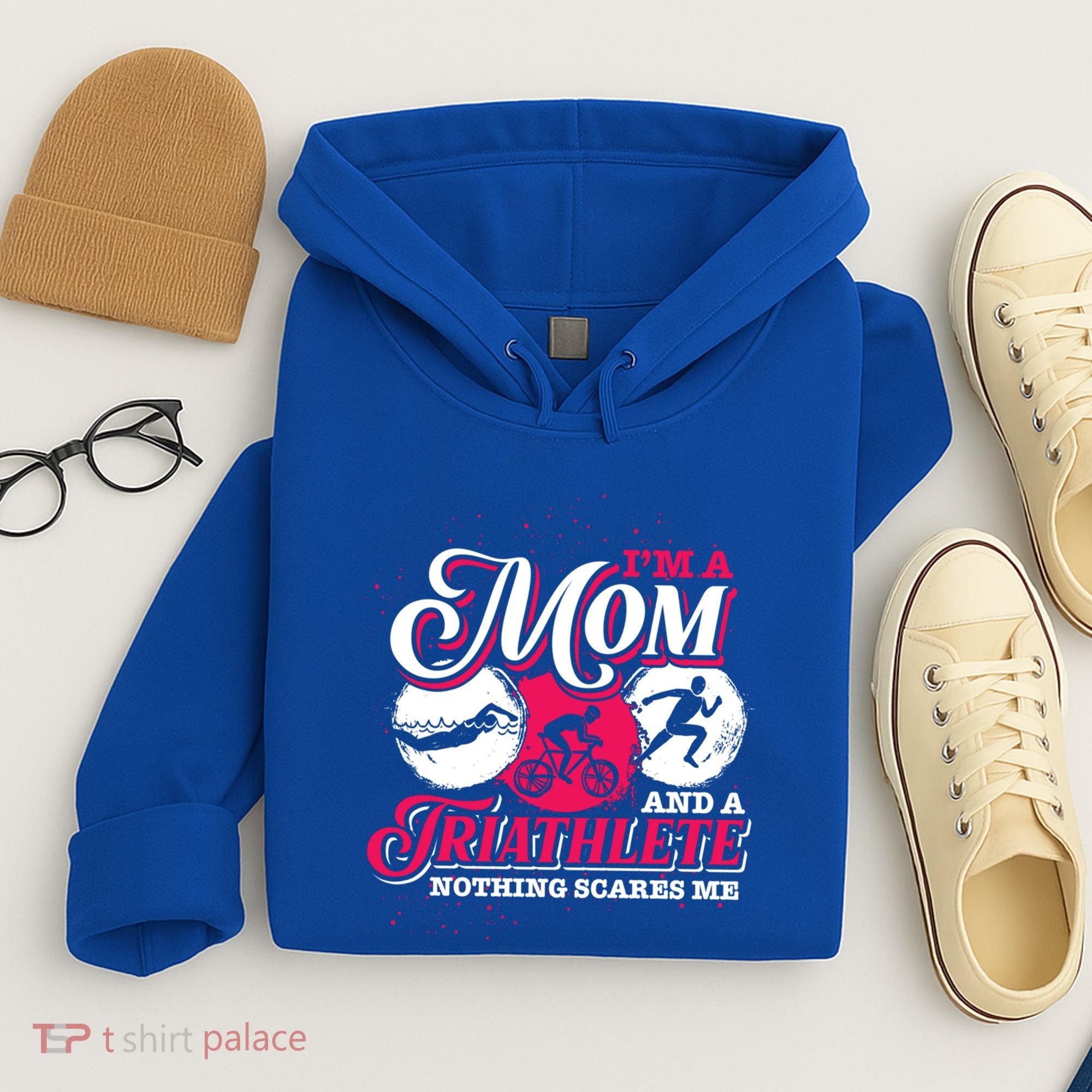 Im A Mom And A Triathlete Triathlon Cute Gift Hoodie