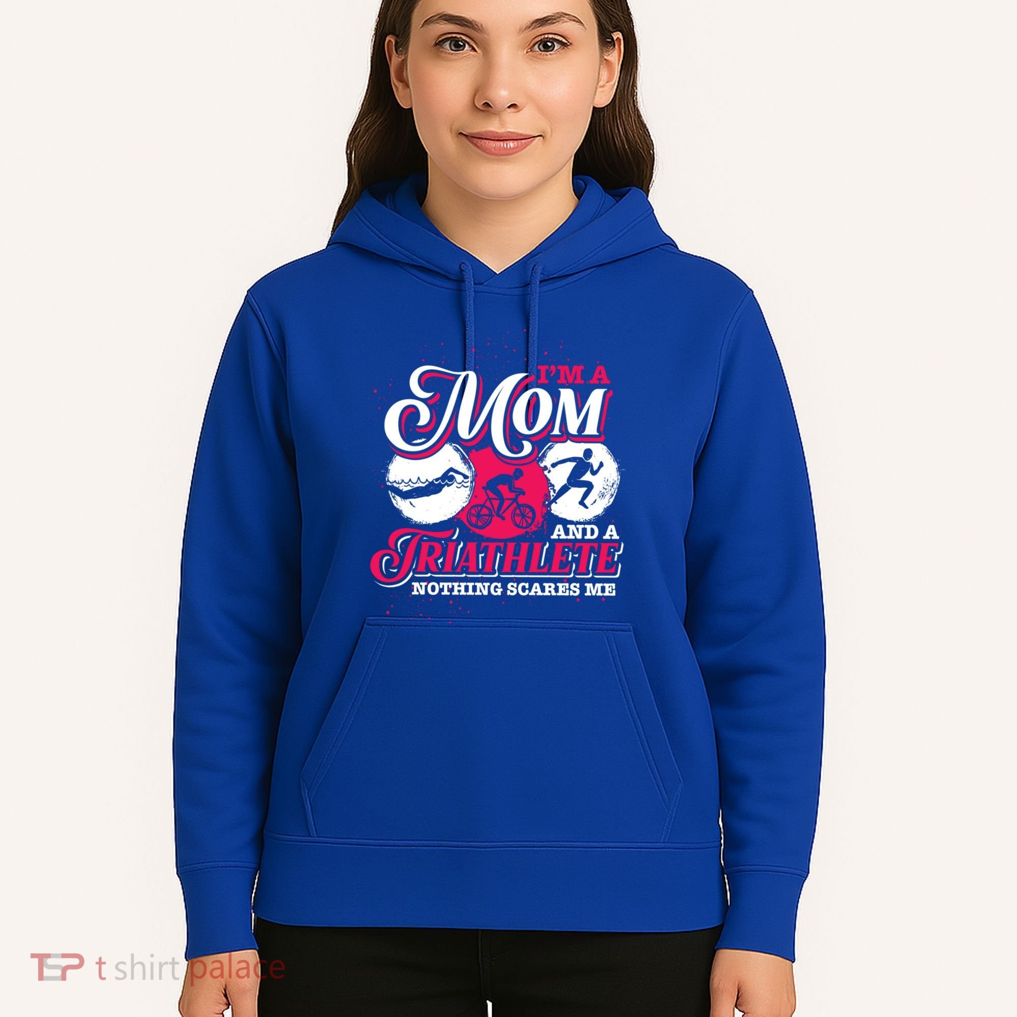 Im A Mom And A Triathlete Triathlon Cute Gift Hoodie