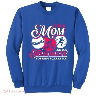Im A Mom And A Triathlete Triathlon Cute Gift Sweatshirt