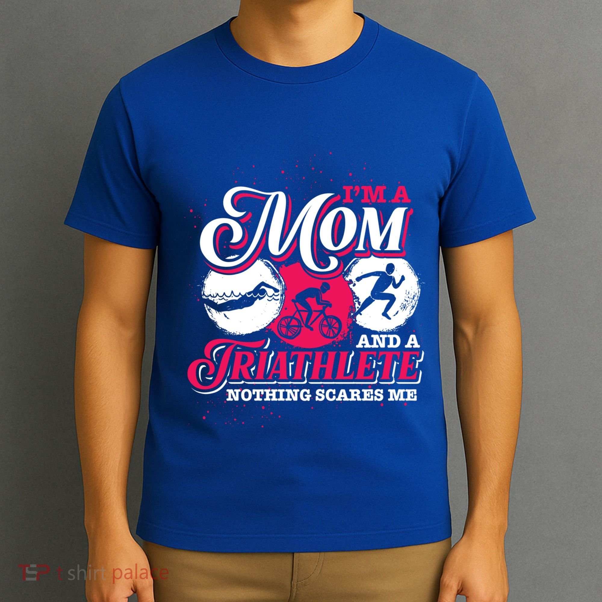Im A Mom And A Triathlete Triathlon Cute Gift T-Shirt