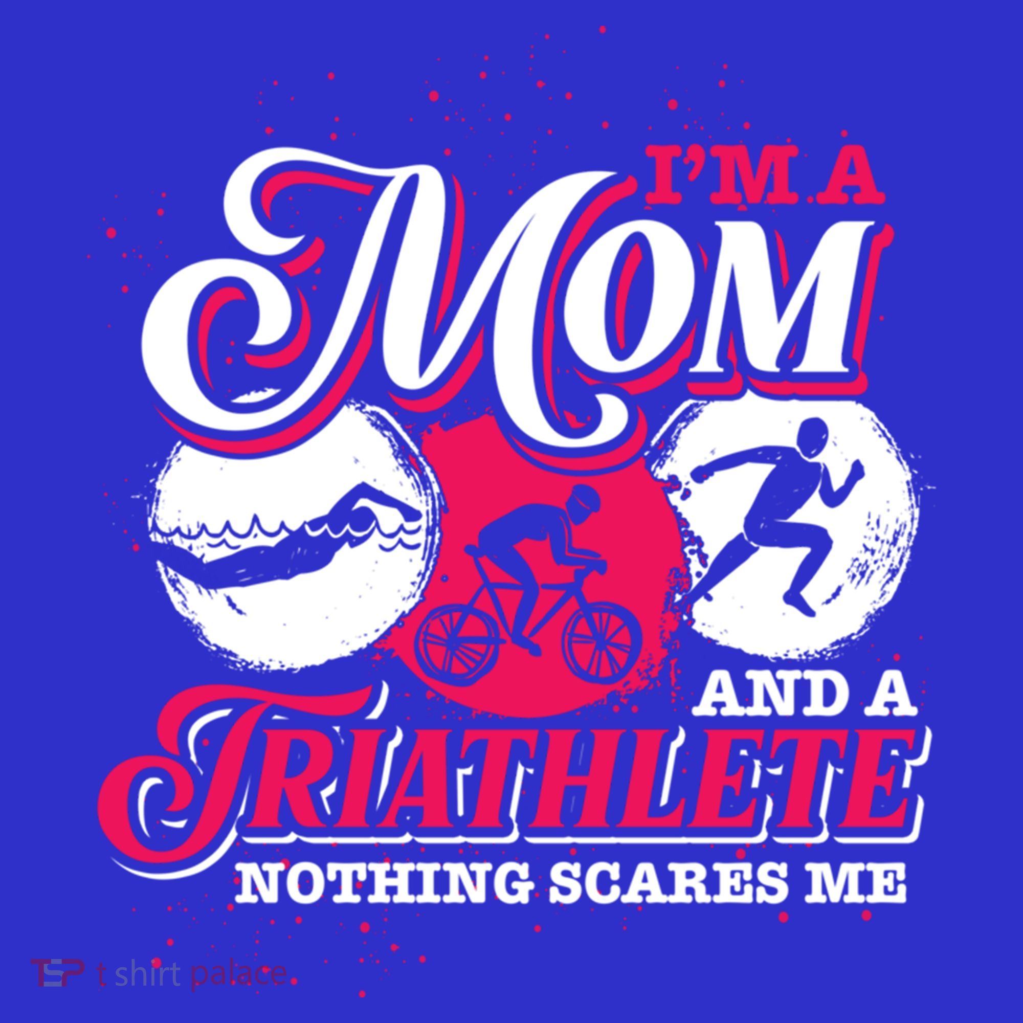 Im A Mom And A Triathlete Triathlon Cute Gift Women's T-Shirt
