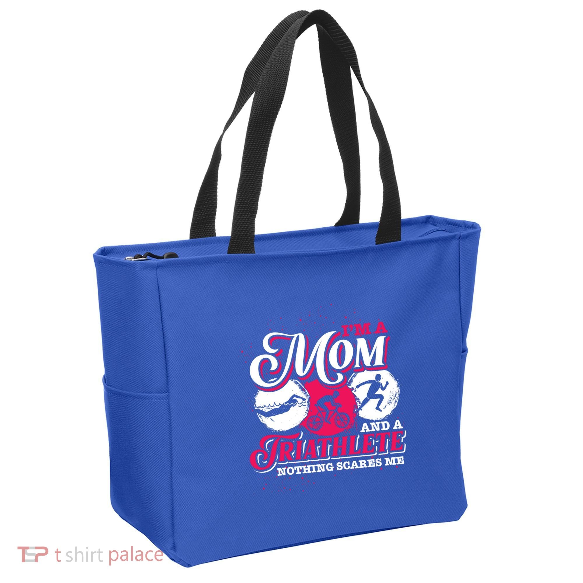 Im A Mom And A Triathlete Triathlon Cute Gift Tote Bag