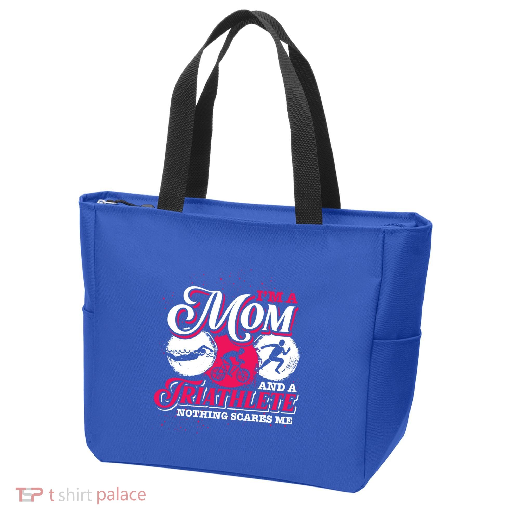 Im A Mom And A Triathlete Triathlon Cute Gift Tote Bag