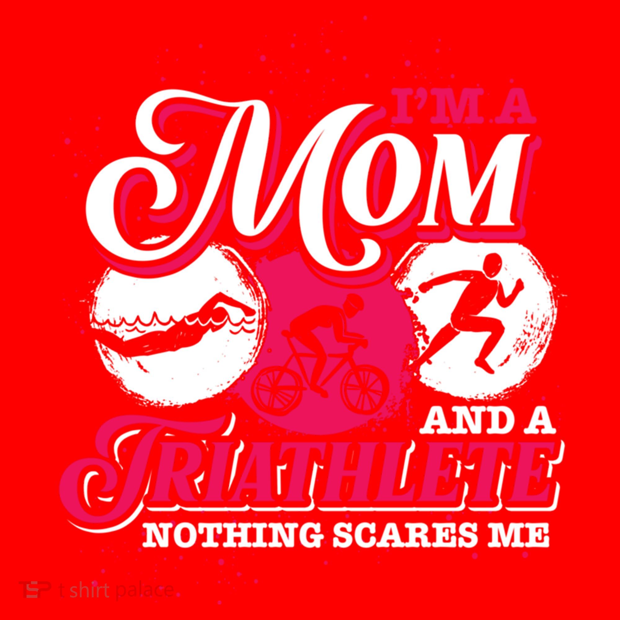 Im A Mom And A Triathlete Triathlon Cute Gift Santa Hat