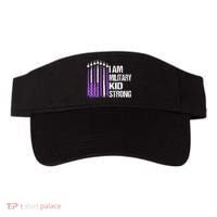 I Am Military Strong Purple Up Military Child Month Visor thumb 0