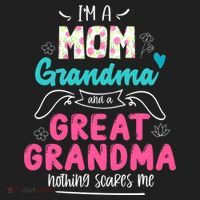 I'm A Mom Grandma And Great Grandma Gift Funny Grandma Gift Beanie thumb 2