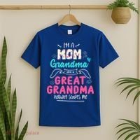 I'm A Mom Grandma And Great Grandma Gift Funny Grandma Gift T-Shirt thumb 2