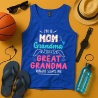 I'm A Mom Grandma And Great Grandma Gift Funny Grandma Gift Tank Top thumb 4