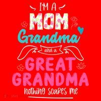 I'm A Mom Grandma And Great Grandma Gift Funny Grandma Gift Santa Hat thumb 1