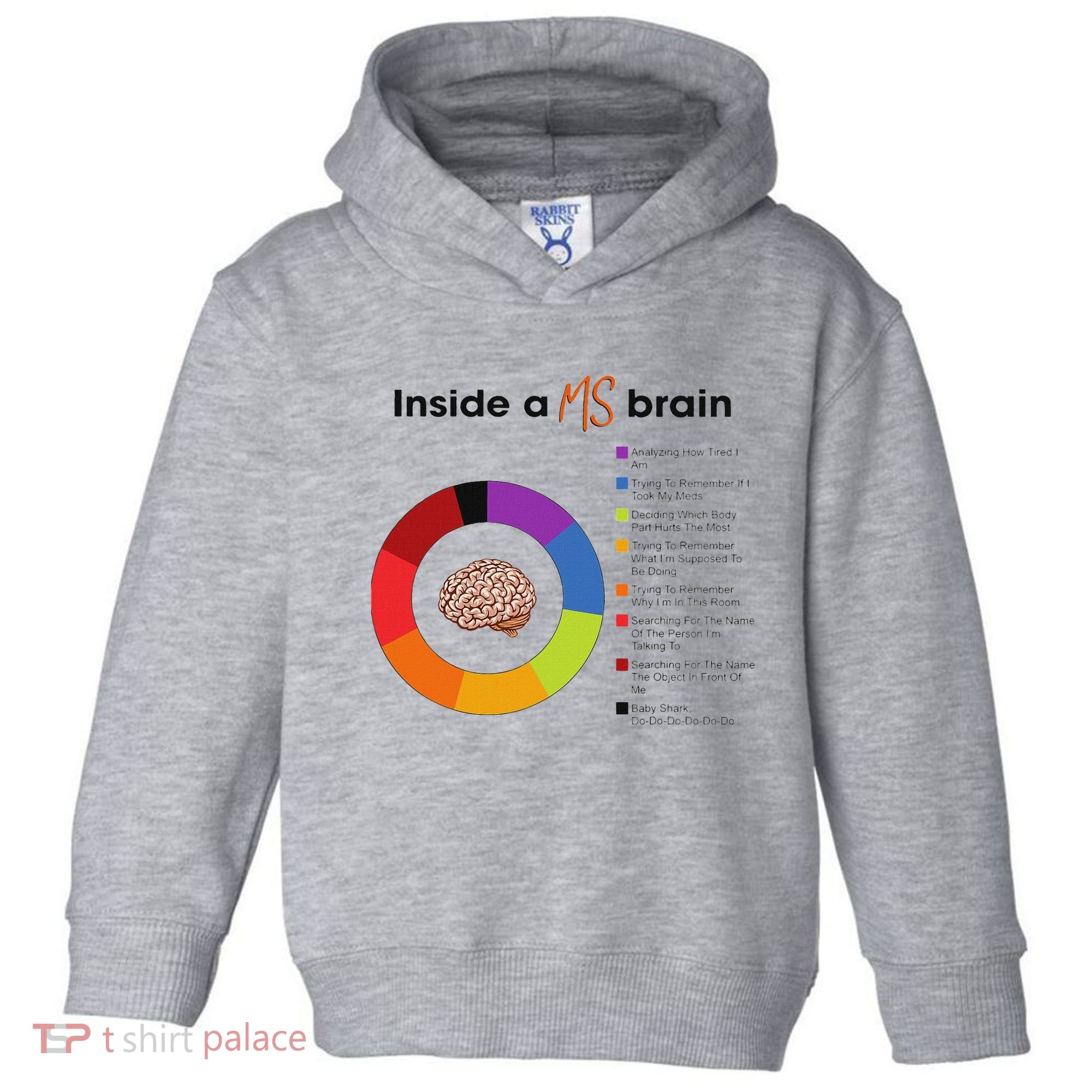 Inside A Ms Brain Multiple Sclerosis Awareness Toddler Hoodie