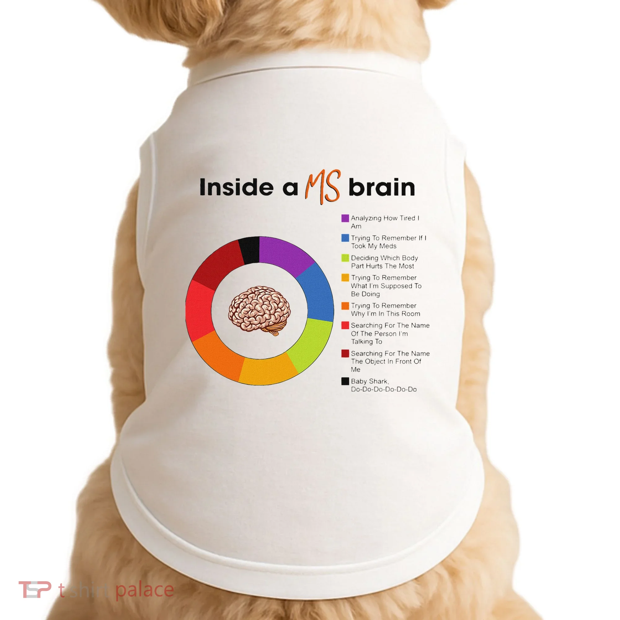Inside A Ms Brain Multiple Sclerosis Awareness Doggie Tank